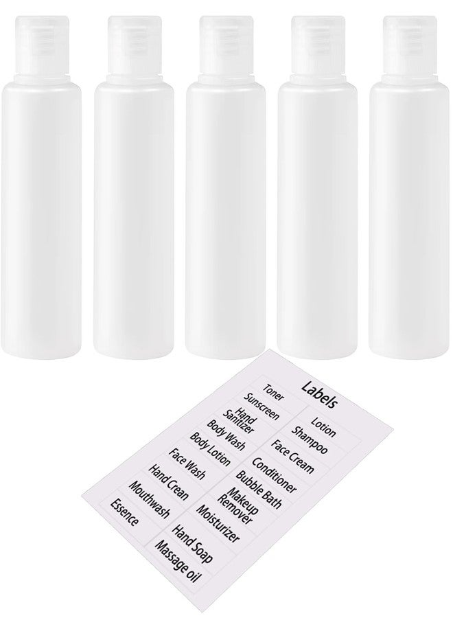 DNSEN 3.4oz Travel Bottles for Toiletries TSA Approved Leakproof Squeeze Plastic Empty Travel Size Bottles Refillable Liquid Containers with Labels (5 Pack) - Image 1